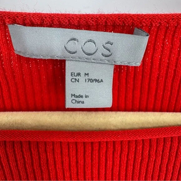 COS Vibrant blood orange Maxi Dress - Picture 3 of 8